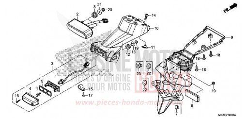 FEU ARRIERE NC750SAH de 2017